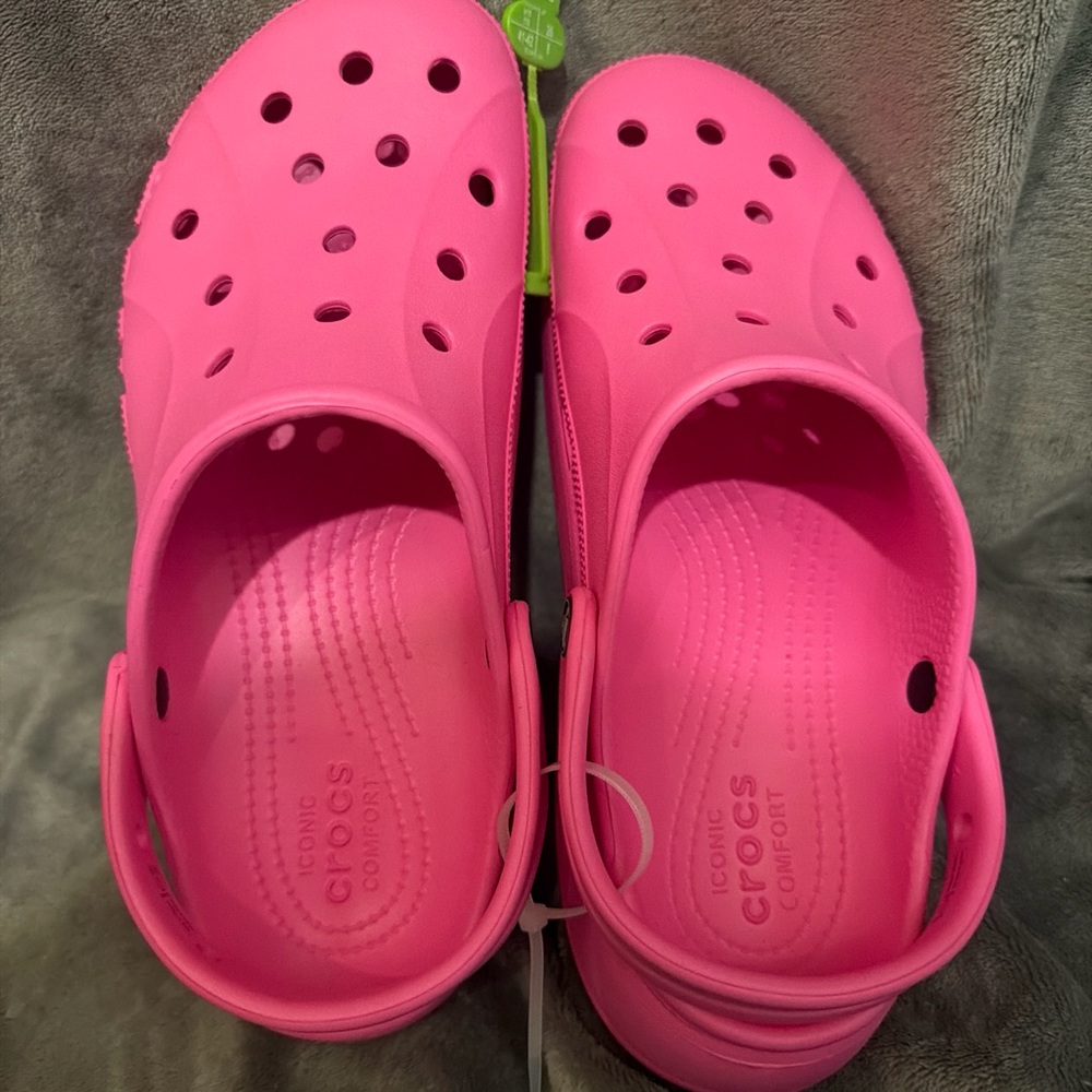 CROCS Women's Sandals - Neon Pink